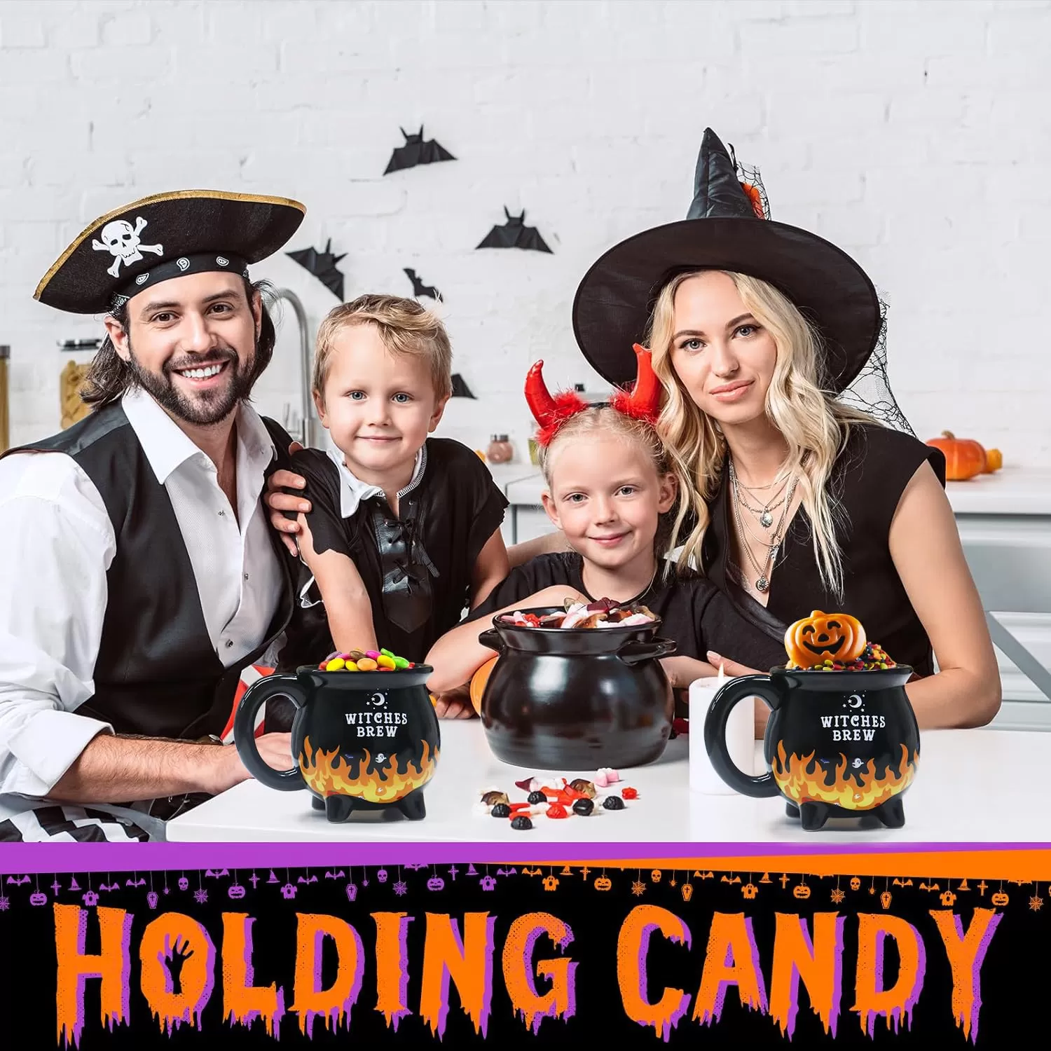 Witch Brew Ceramic Cauldron Coffee Mugher في الصين