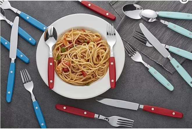  Slårfrit steel Cutlery Farvehåndtag Håndteringsbelastning 