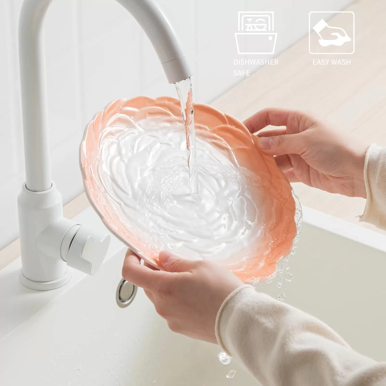 Blomsterporcelæns middagssæt