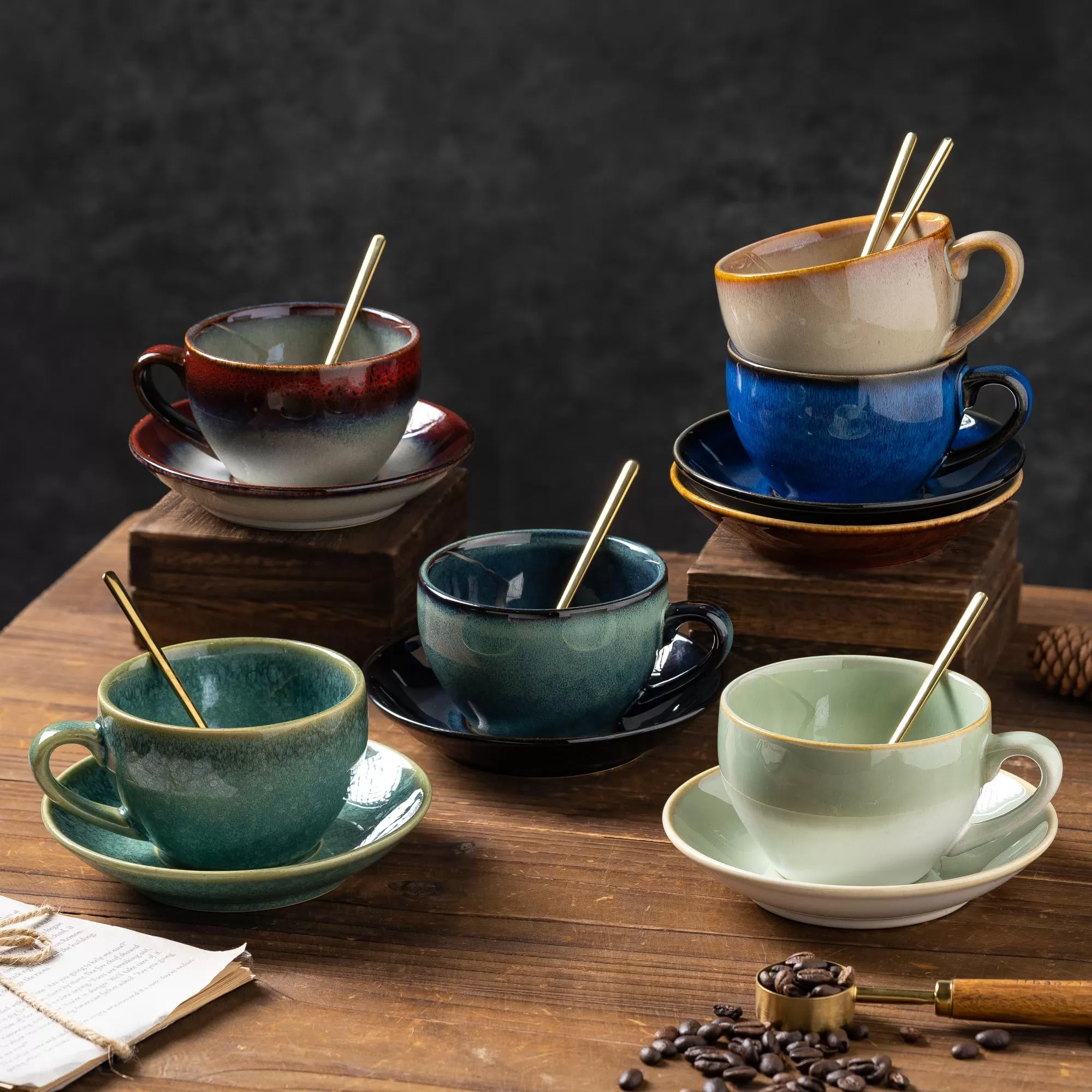 vintage porcelænskop, porcelæn kaffekrus engros,