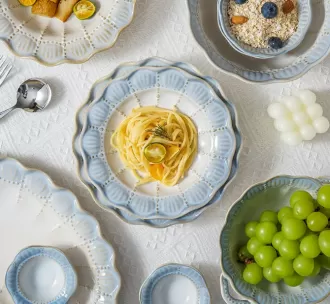 Fancy keramiske tallerkener, cateringartikler Porcelæn Bulk