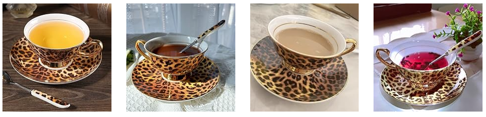 Leopard Pattern Ceramic Coffee Cup Wholesale in China