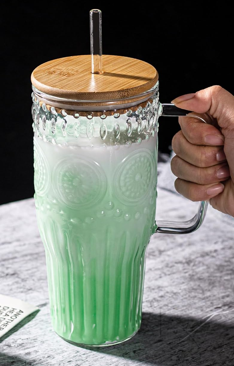 Glass Tumbler with Bamboo Lids Wholesale in China