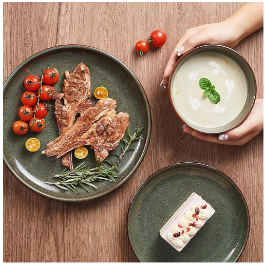 Ceramic Reactive Glaze Plates and Bowls Sets Wholesale in China