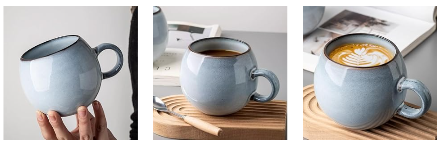  Ceramic Big Round Coffee Cup wholesale in China