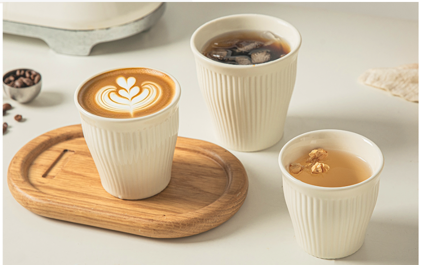 Conjunto de caneca de café em cerâmica empilhável na China