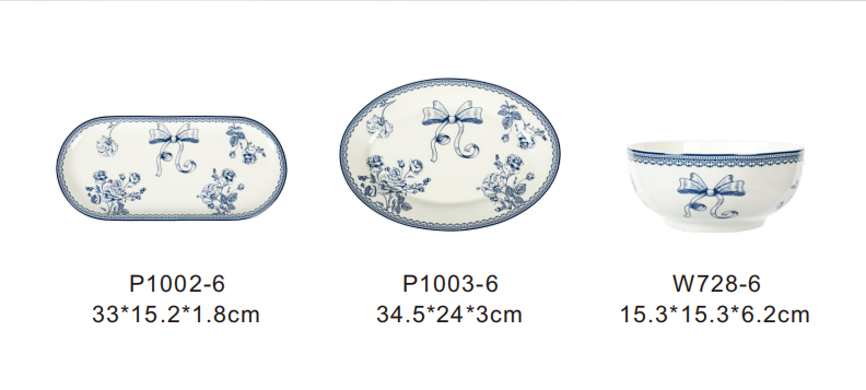 Retro floral tableware set for Kitchen Dining, Home