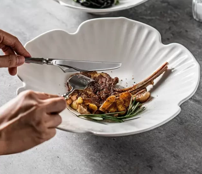 زهرة شكل عميق عشاء لوحة بالجملة في الصين زهرة شكل عميق عشاء لوحة بالجملة في الصين