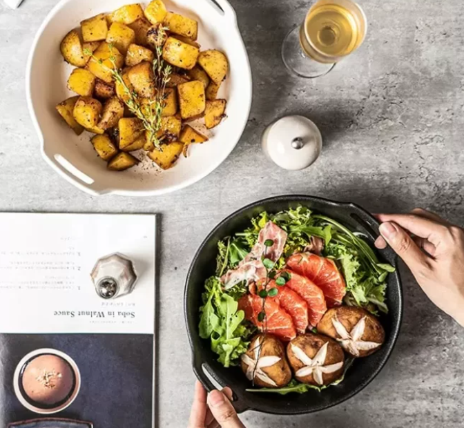 double handled ceramic bowl wholesale, ceramic bowl with handles manufacturer,for Salad, Soup