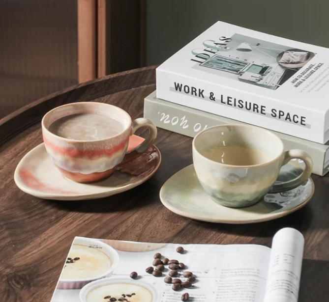 プレミアムセラミックティーカップとソーサーの一括卸売