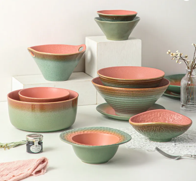 Pink & Green Dinnerware Sets Wholesale