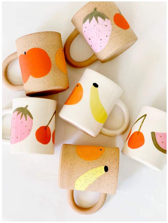 Fruits Handmade Ceramic Mug Wholesale in China
