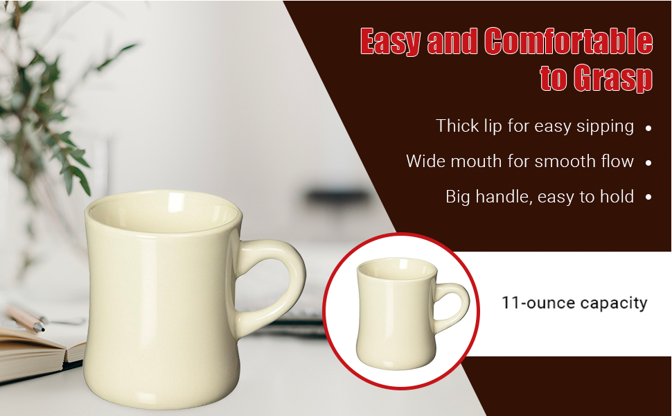 Discover the Best Classic Retro Diner Ceramic Coffee Mug Wholesale | Supplier in China