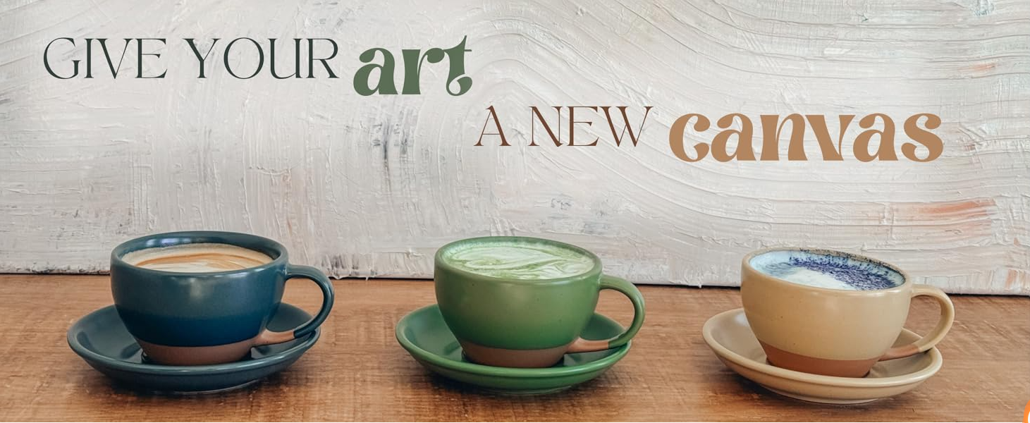 10.5 oz Latte Art Mug with Saucer Wholesale in China