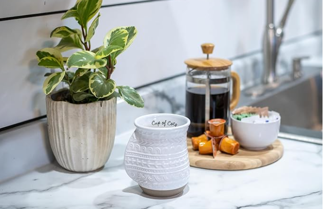  Ceramic Stoneware Handwarmer Coffee Mug wholesale in China