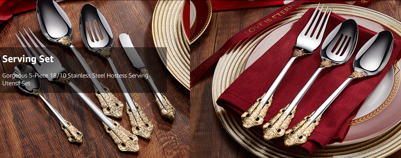 Luxury Stainless Steel Flatware set  wholesale supplier in China