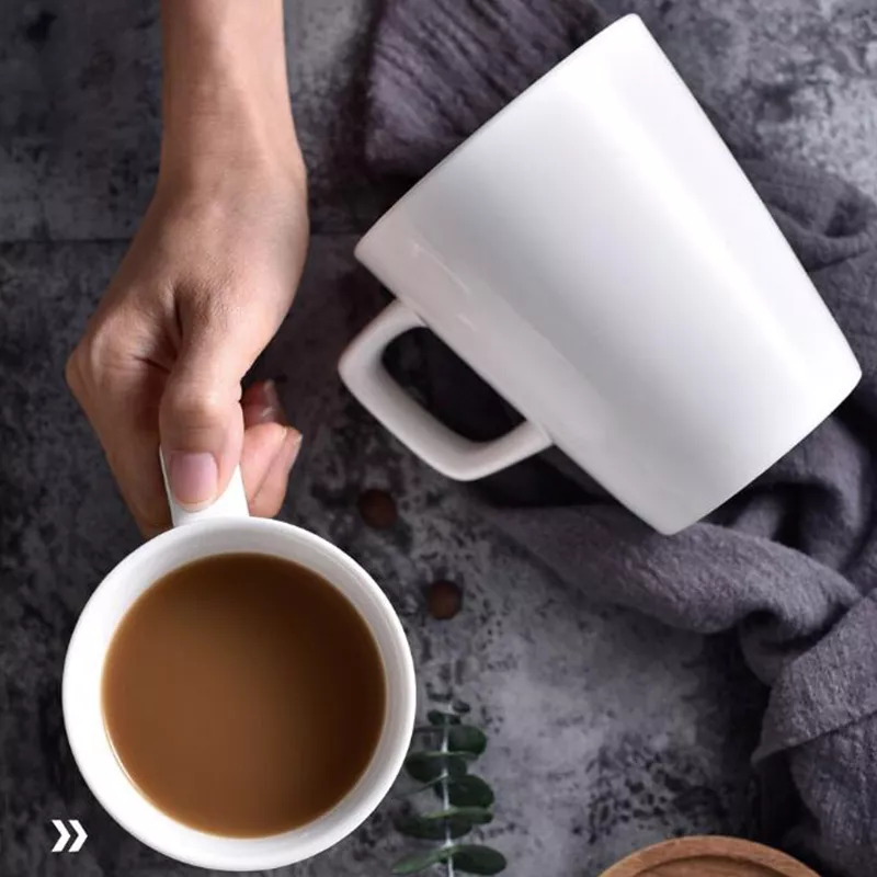 Durable white ceramic cups wholesale supplier