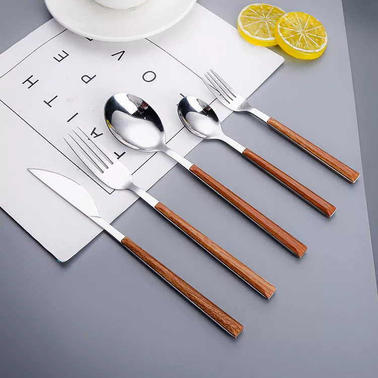 Wood Handle Creative Design Stainless Steel Cutlery