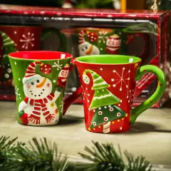 Discover Festive Joy with Linkbridge Ceramics: Christmas Ceramic Mugs Wholesale in China