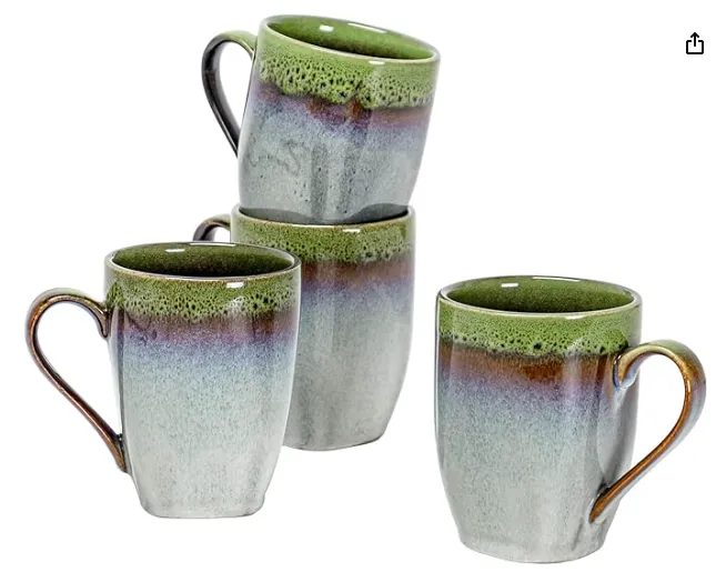Ceramic Stoneware Cups with Large Handle Wholesale 