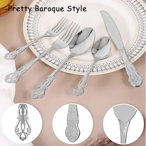 Stainless Steel Gorgeous Retro Flatware Set