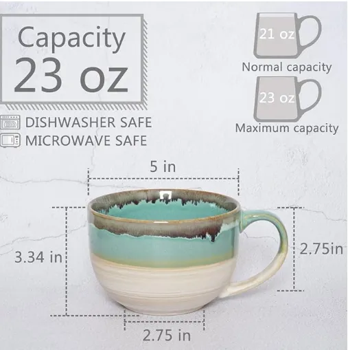 Ceramic Jumbo Coffee Mug Set Supplier in China