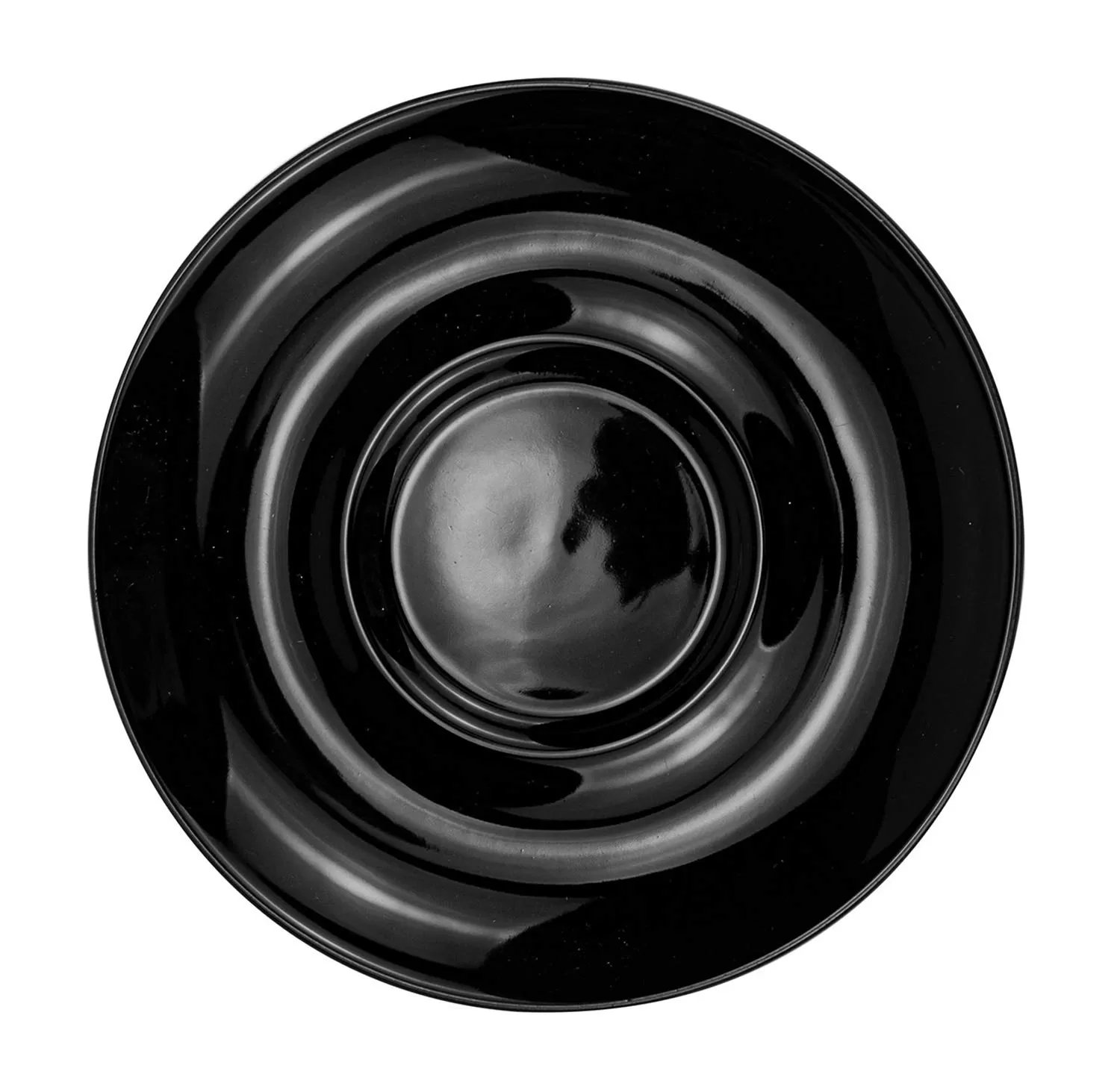 Ceramic Glossy Black Cappuccino Cups with Saucers Manufacturer