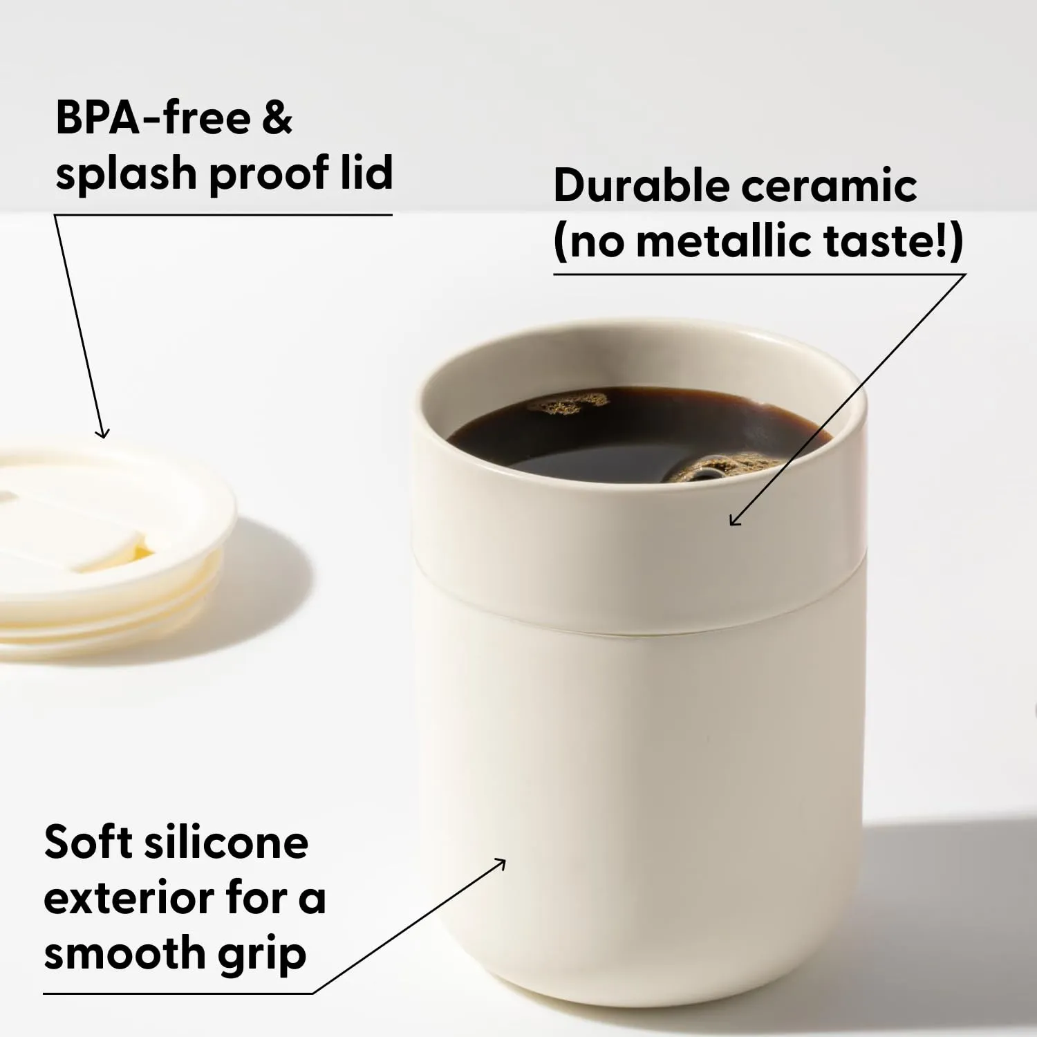 Ceramic Mug with Protective Silicone Sleeve wholesale in china