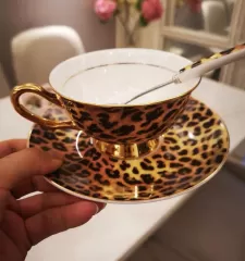 Leopard Pattern Ceramic Coffee Cup Wholesale in China – Stylish & Durable Drinkware for Your Business
