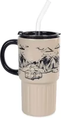 Ceramic Travel Mug with Lid and Straw Wholesale in China – Stylish, Eco-Friendly & Durable