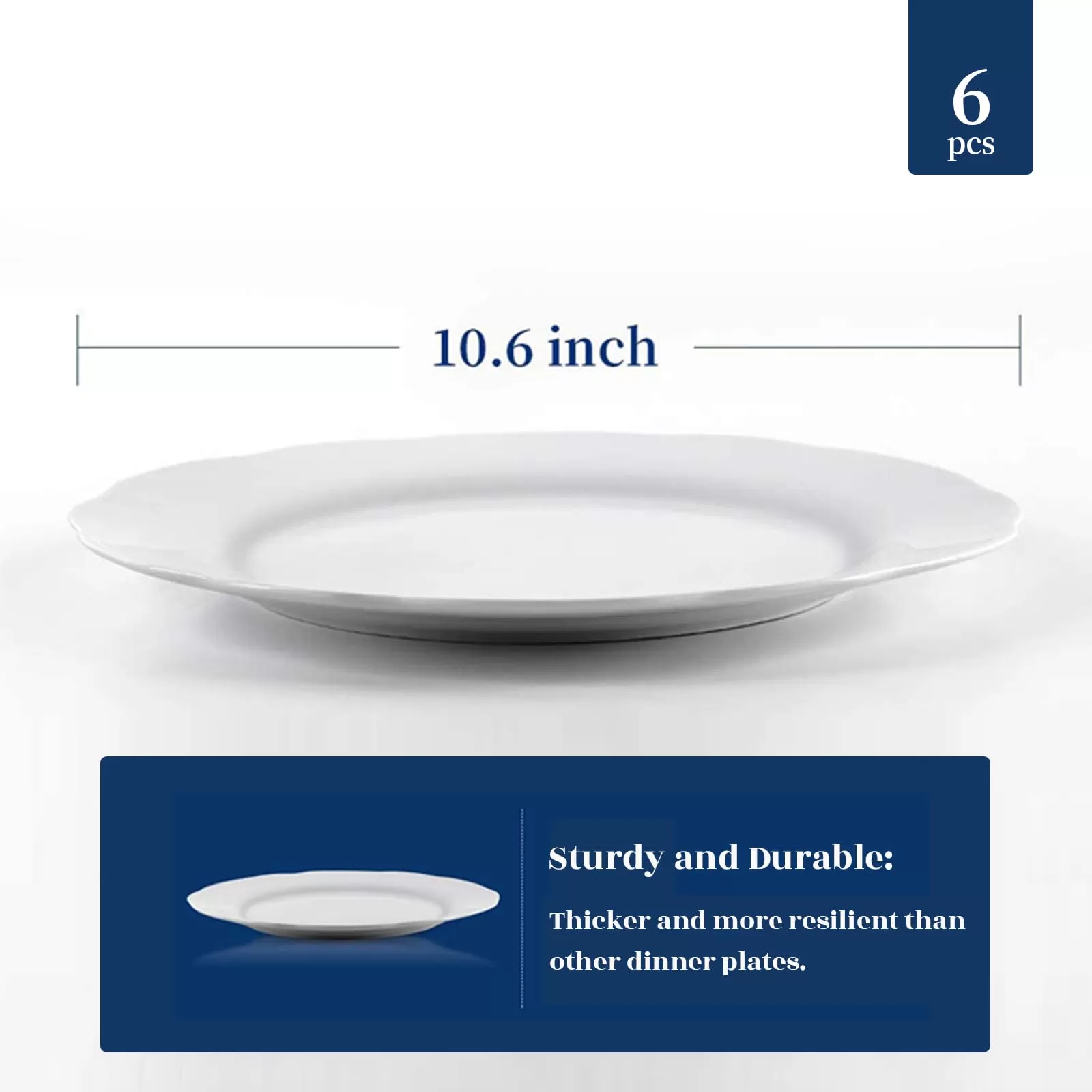 Off-White Ceramic Plates Bulk