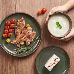Ceramic Reactive Glaze Plates and Bowls Sets Wholesale in China – Elegant Stoneware for Global Buyers