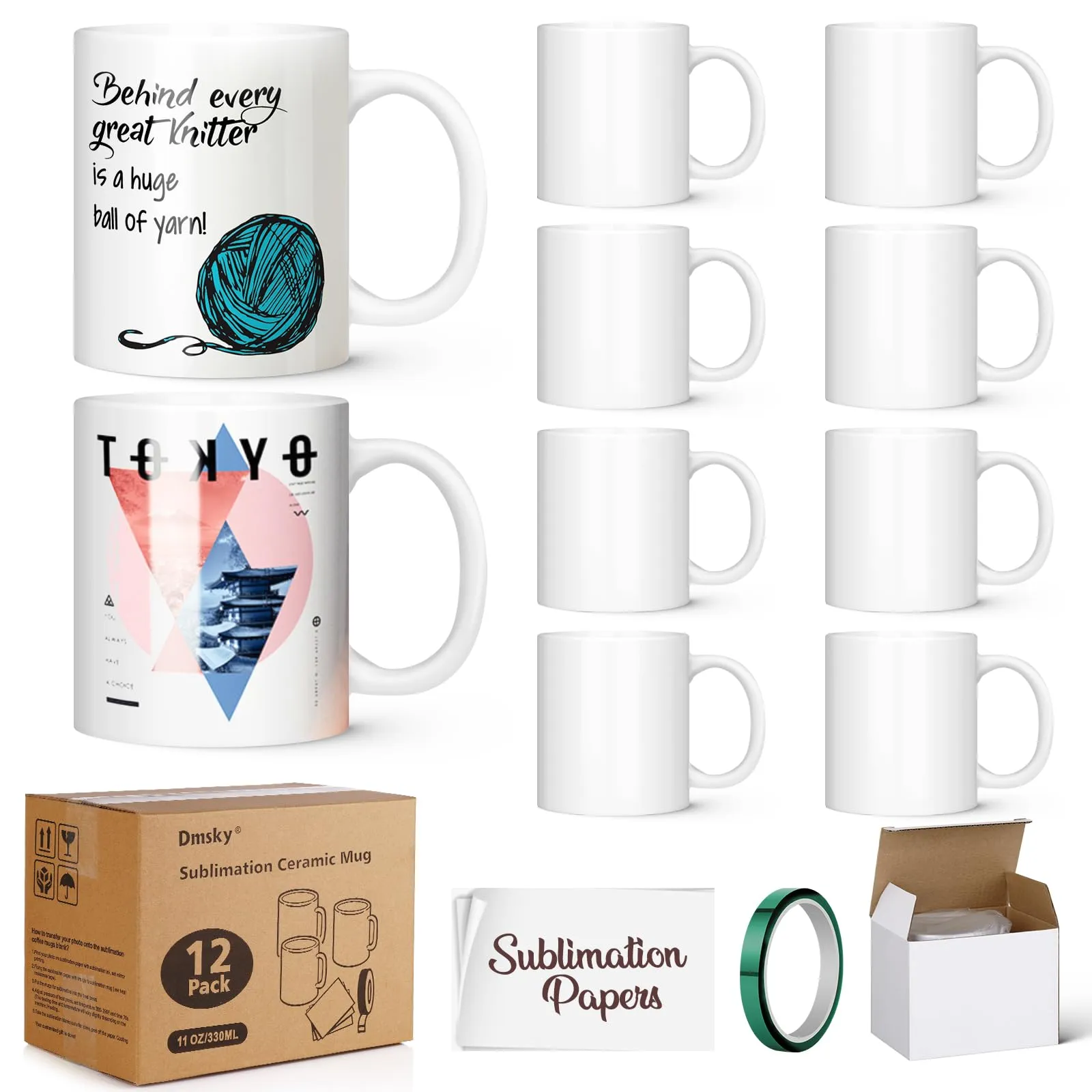ceramic sublimation mugs China wholesale