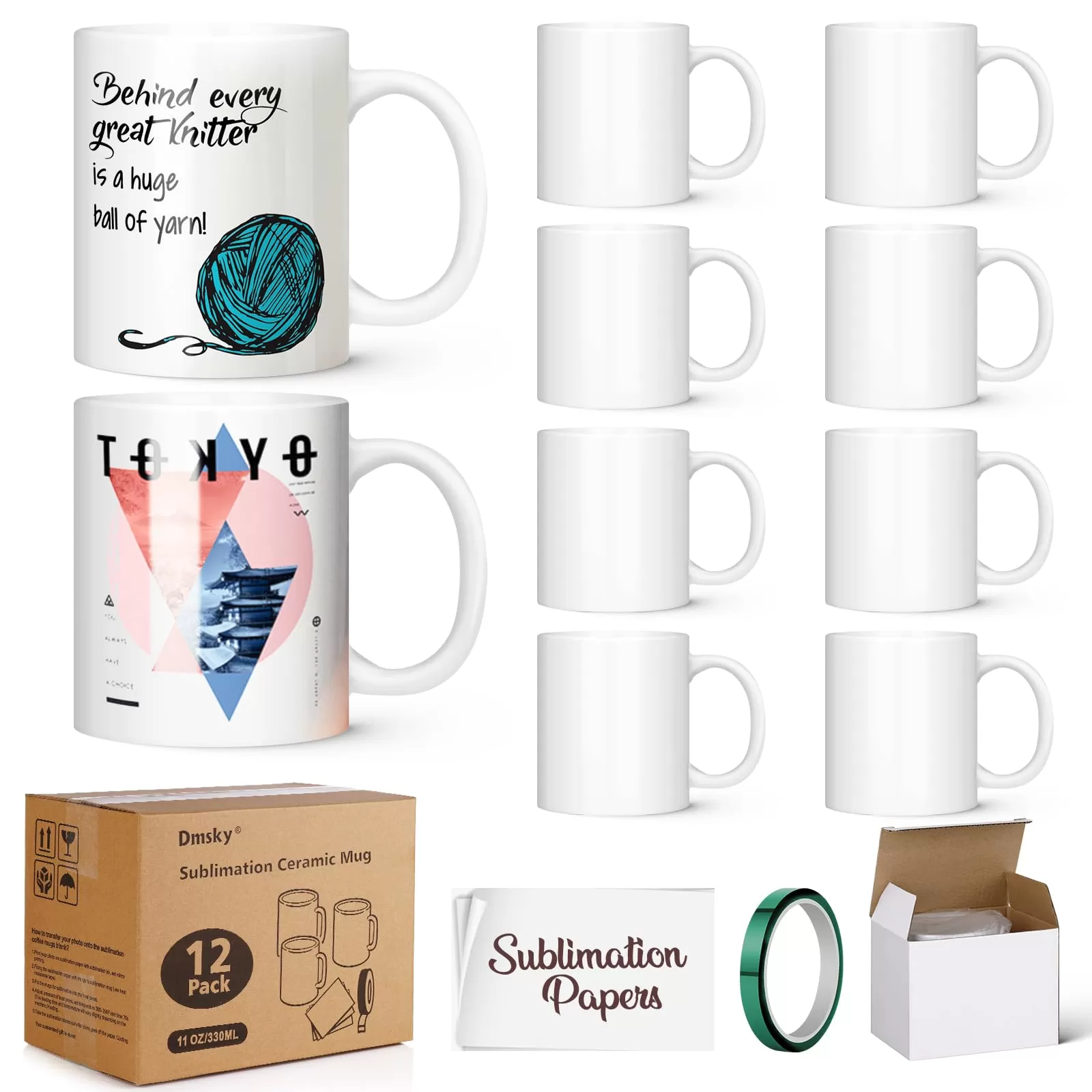 ceramic sublimation mugs China wholesale