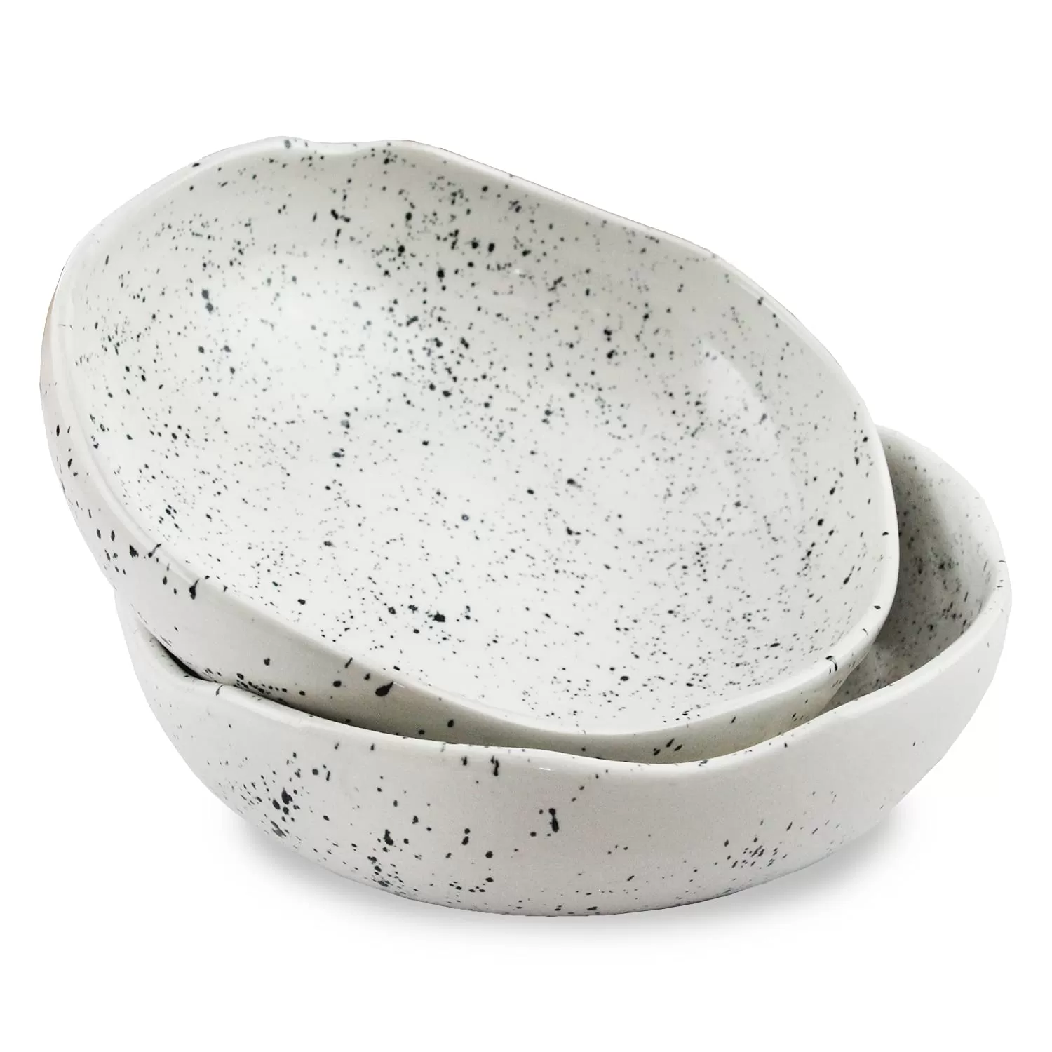 rustic speckled dinnerware