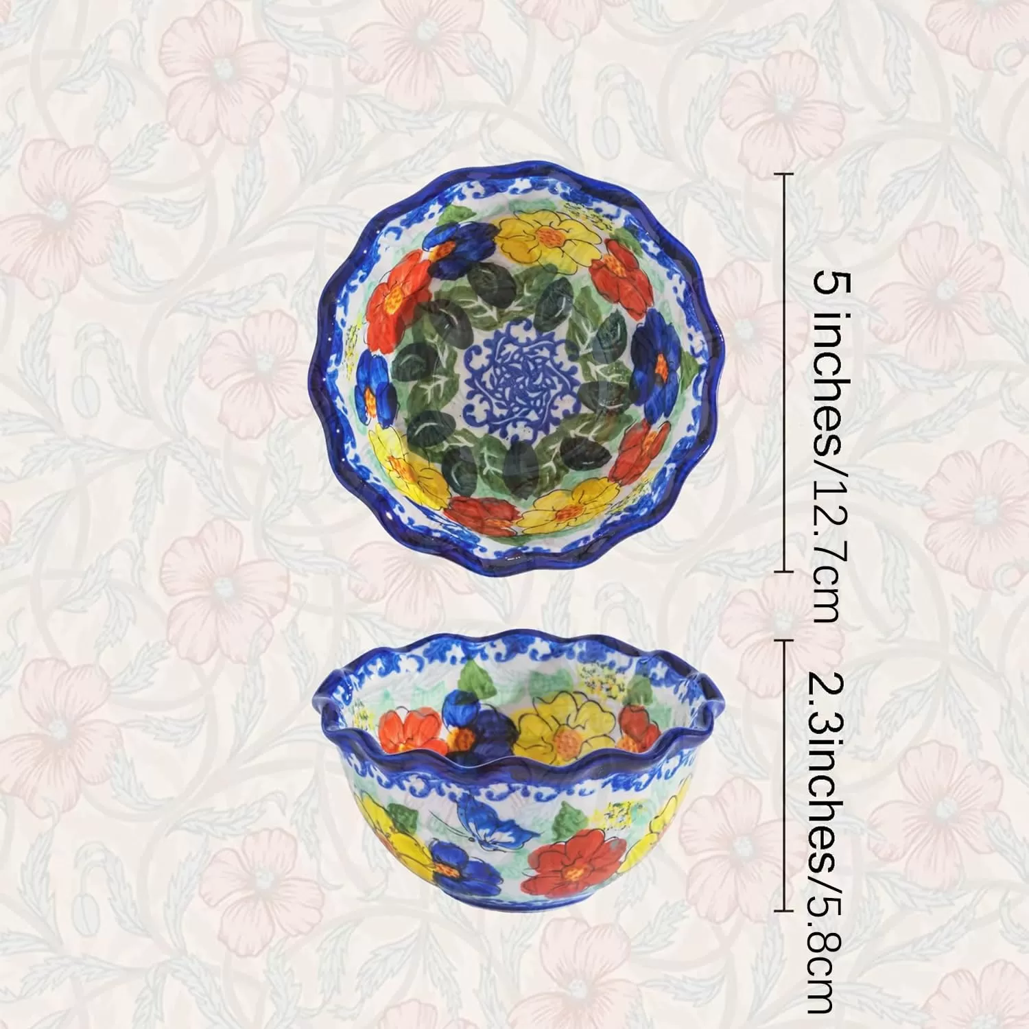 Custom handpainted ceramic bowl manufacturer