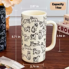 14oz Cat Ceramic Mug Wholesale in China – A Purr-fect Blend of Charm and Quality