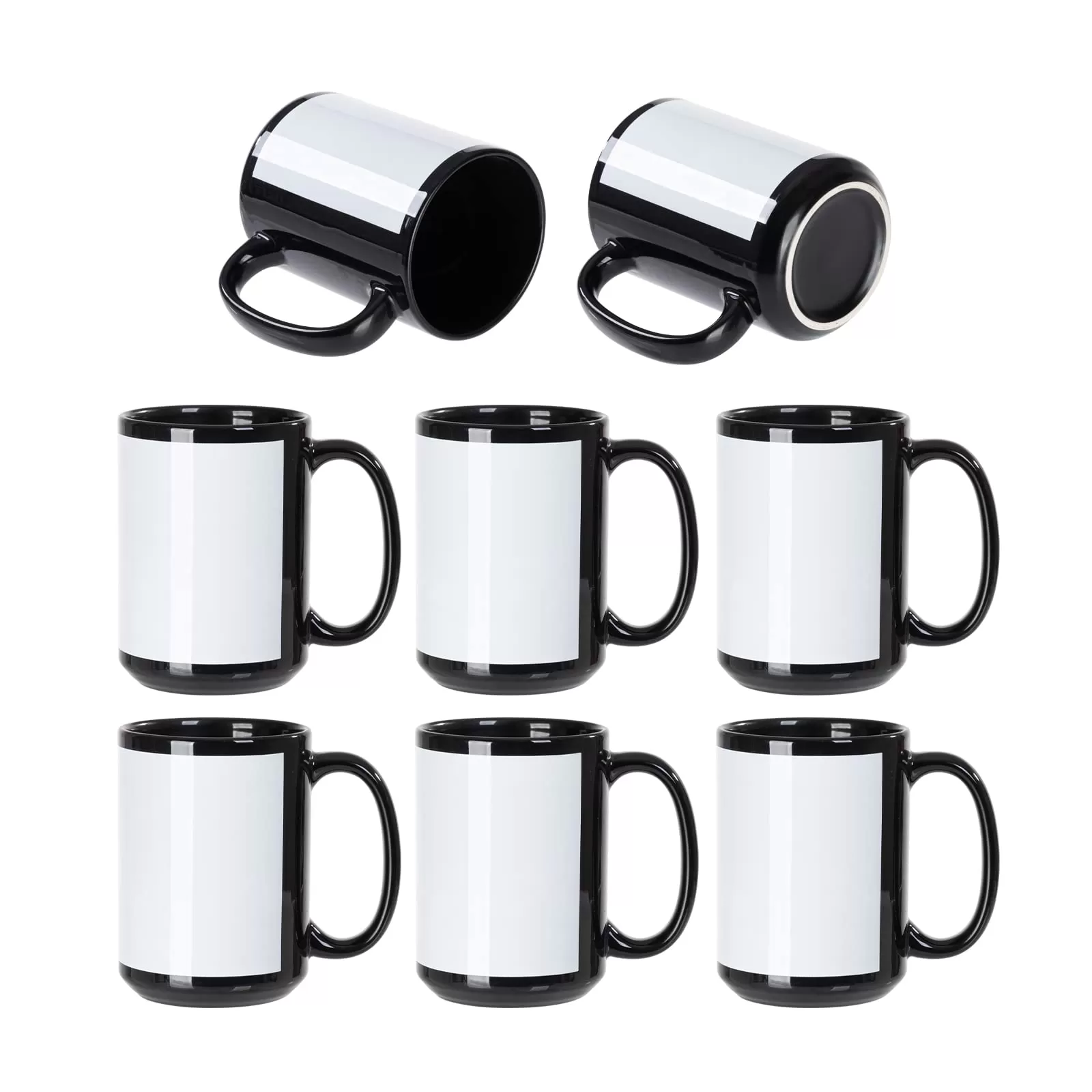 Custom blank black mugs for sublimation