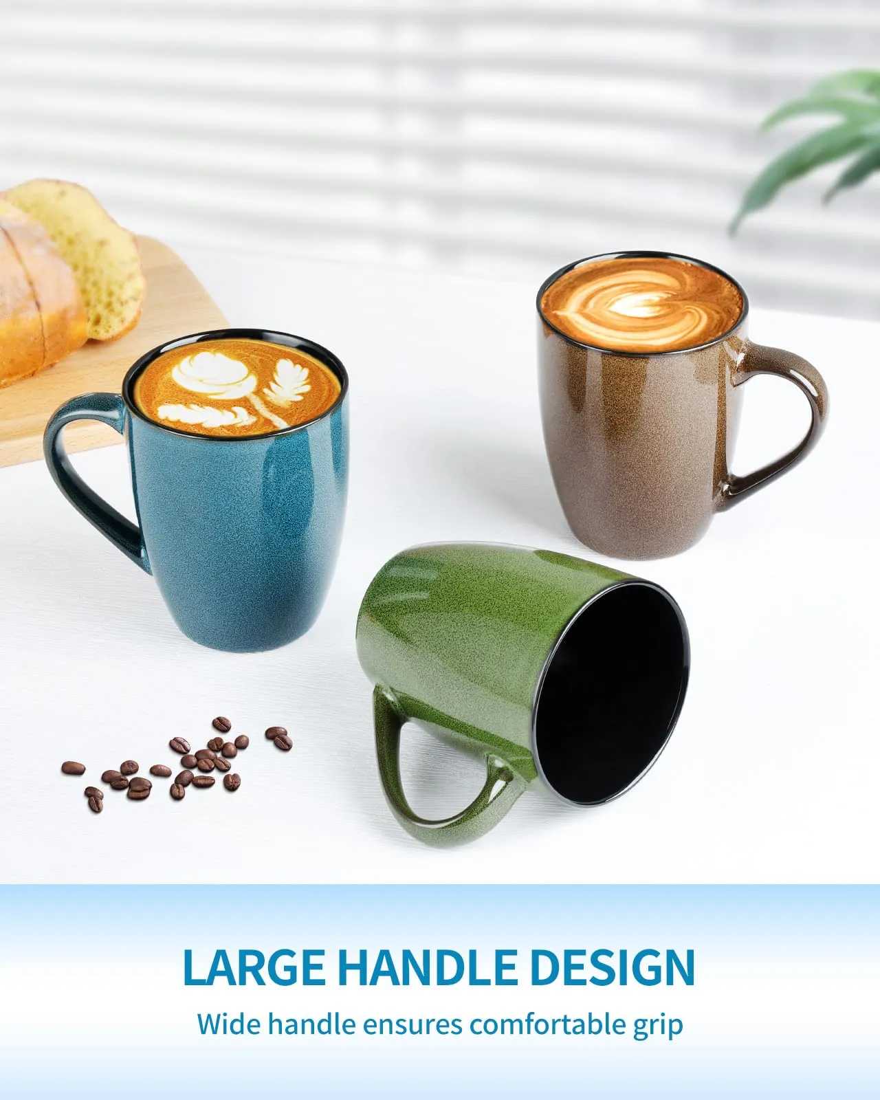 Ceramic coffee mugs 12oz 