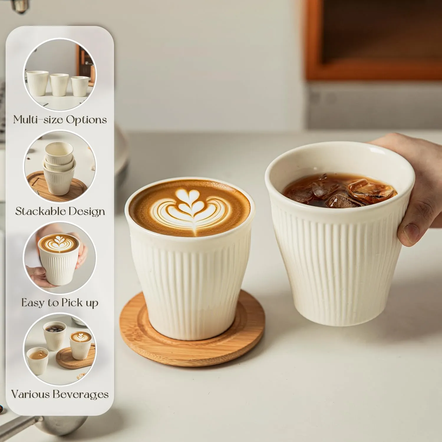 Custom stackable coffee mugs China