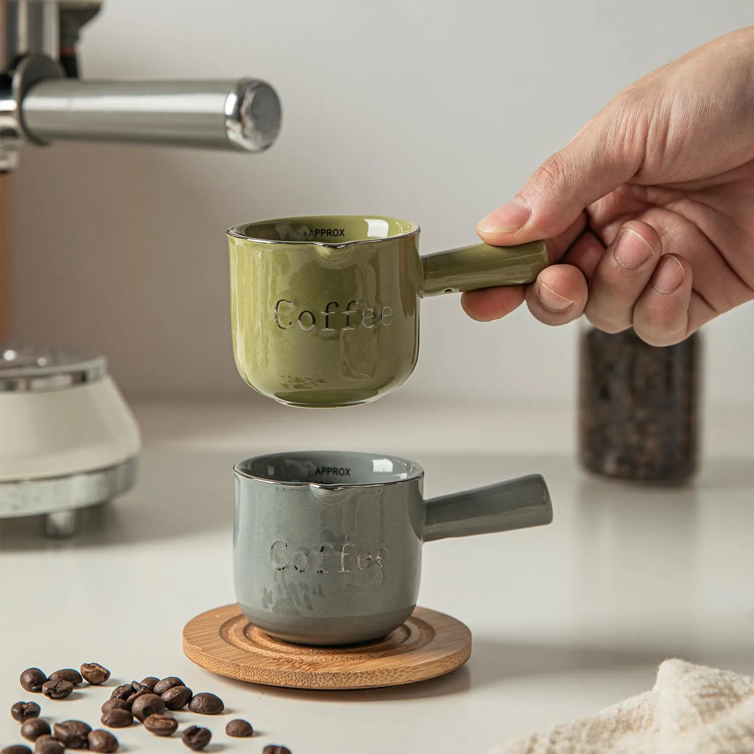 Custom green espresso cups China