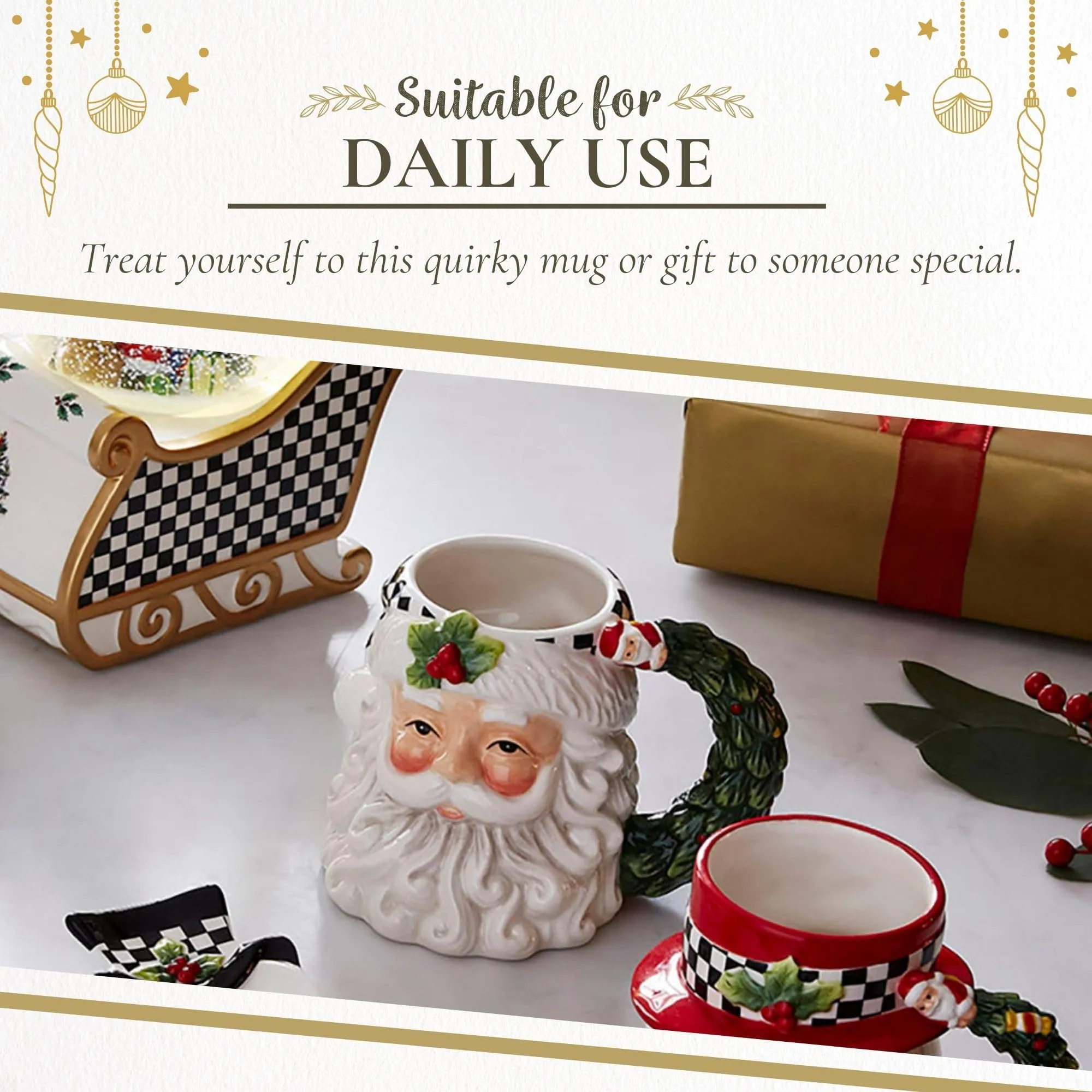 Santa Toby mugs holiday wholesale China