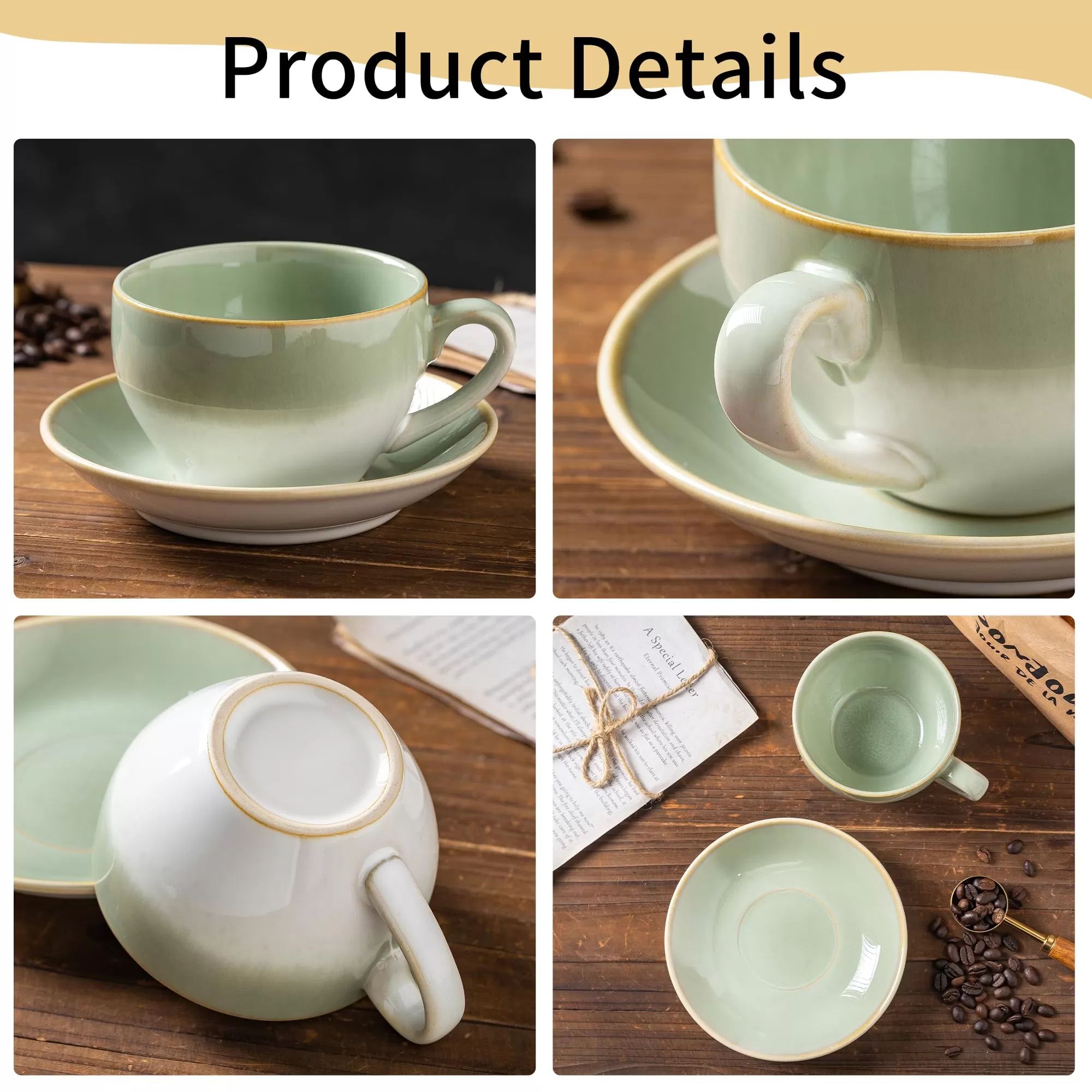 porcelain coffee cup set