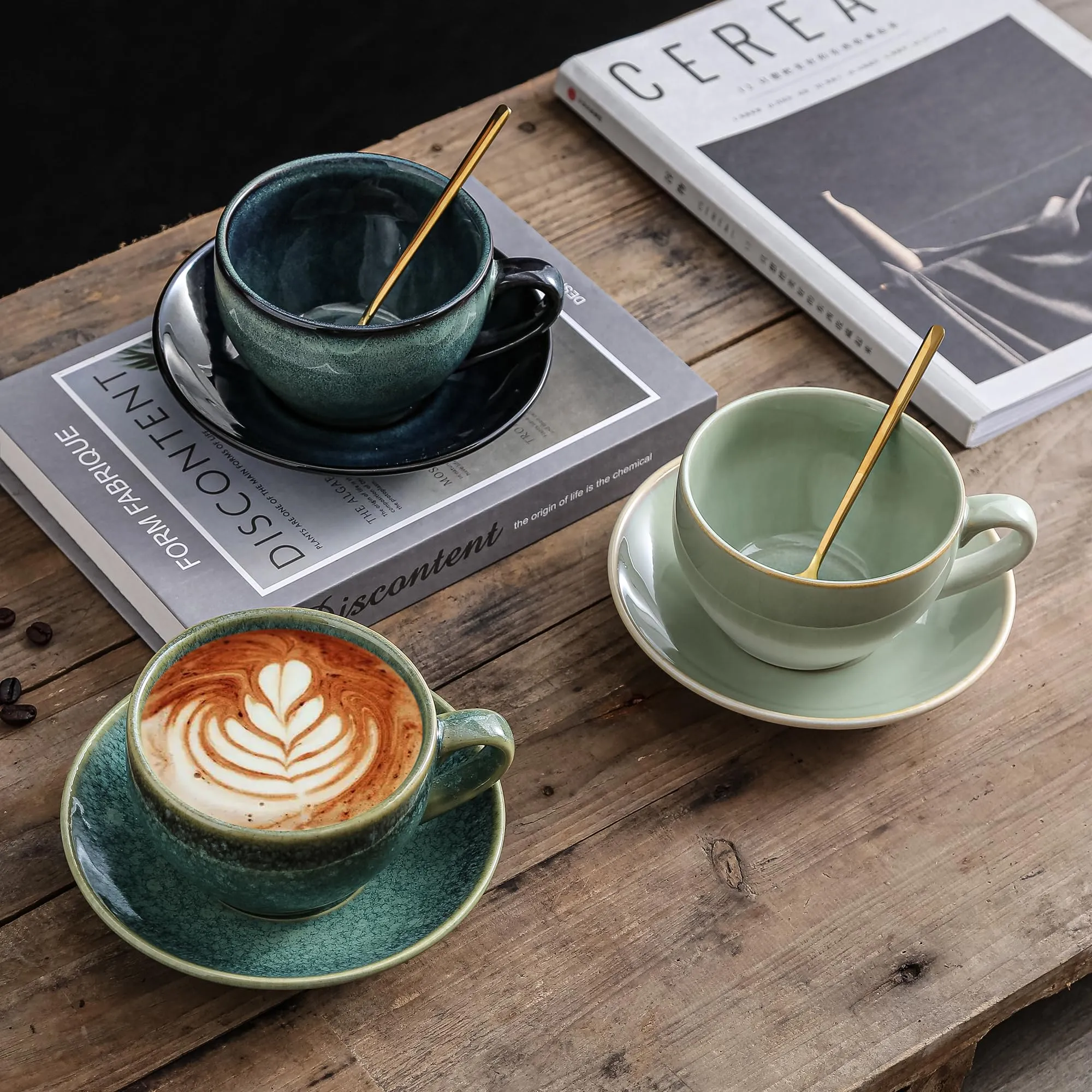 porcelain cup with sauce