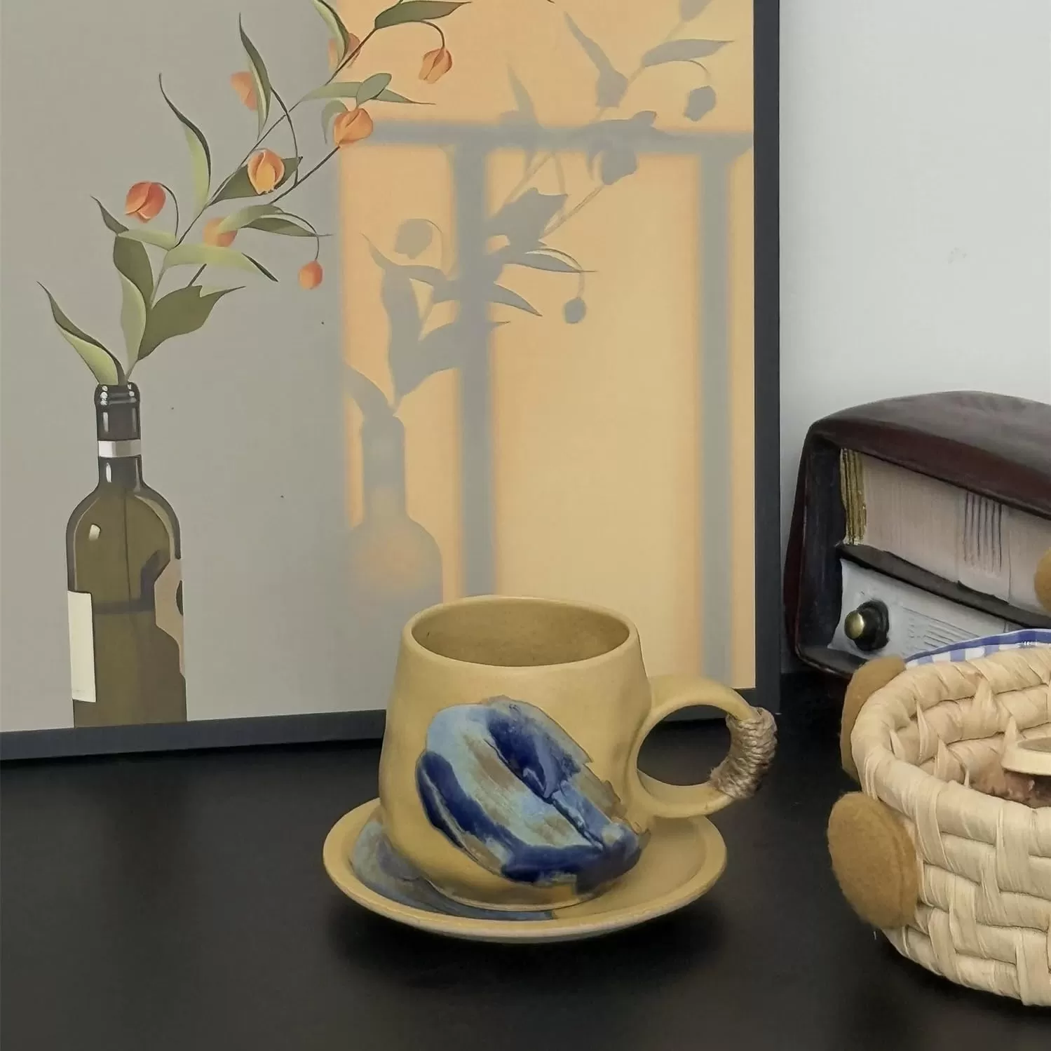 ceramic cappuccino set wholesale