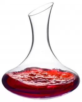 Hand Blown Lead-Free Crystal Wine Decanter，Wine Carafe, 1100ml /37.2oz Red Wine Decanter, , Small Decanter for White and Red Wine, Elegant Design Easy Pour, Wine Gifts for Christmas