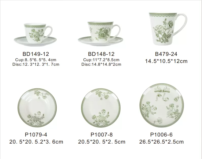 Ceramic Floral Dinnerware Set Wholesale