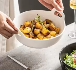 Double Handled Ceramic Bowl Wholesale in China | Durable & Stylish Tableware by Linkbridge