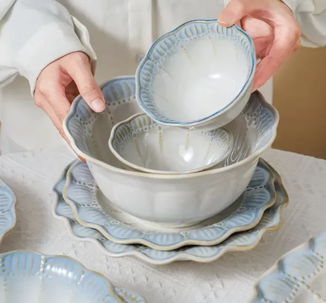 bulk ceramic dinnerware plates supplier