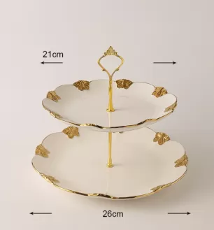 Ceramic Serving Tray Custom, 2-Tier/3-TierDessert Stand Wholesale